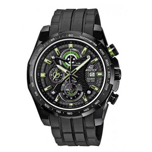 Image of Casio Edifice matsort stål (5276) quartz urværk med stopurs funktion Herre ur, model EFR-523PB-1AVEF